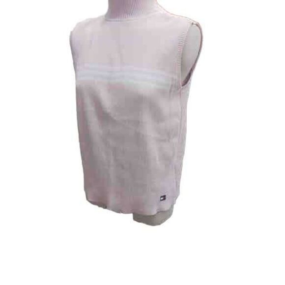 Tommy Hilfiger pink striped sweater vest barbiecore preppy - Picture 4 of 4